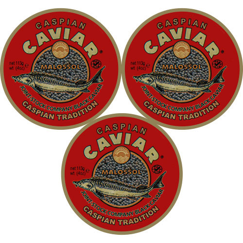 Caviar Sevruga 3 bocaux de 339g Caviar Sevruga 3 bocaux de 339g