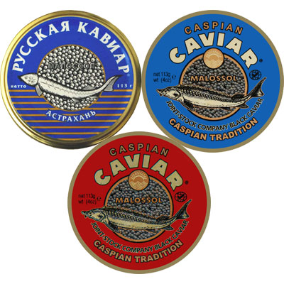 Caviar: Beluga & Oscietre & Sevruga
